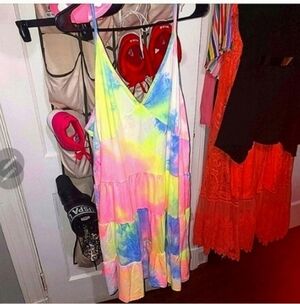 Nwot Beyond this plane tiedye dress 3x